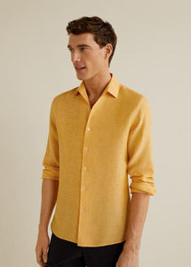 Slim-Fit Linen Shirt